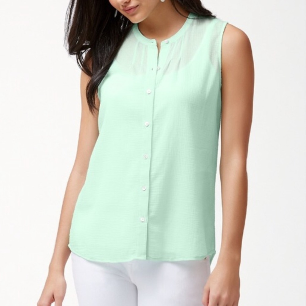 Tommy Bahama Turquoise tank